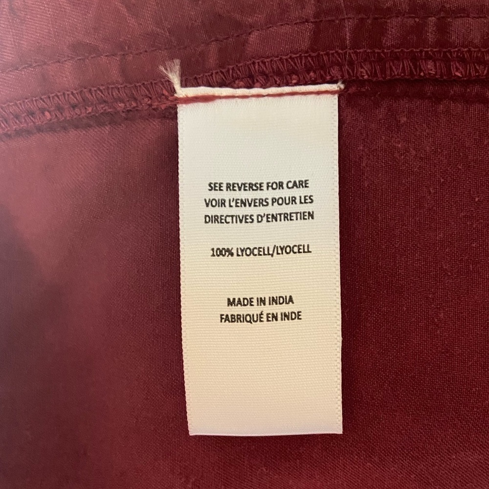 Bobeau Women’s Curvy Red Tie-Waist Skirt Plus Size 2X Knee Length Office Casual - Picture 8 of 8